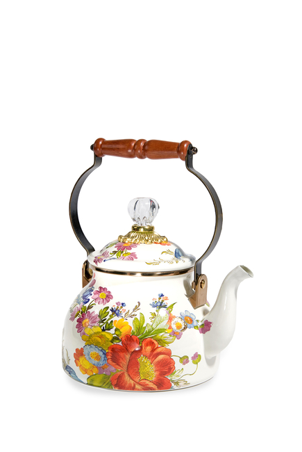غلاية شاي بنقشة زهور، 2 كوارت